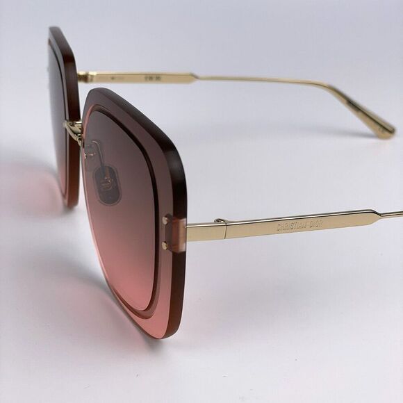 NEW Dior ULTRADIOR SU B0F2 Pink Gold Brown Women Square Oversized Sunglasses - Picture 7 of 13